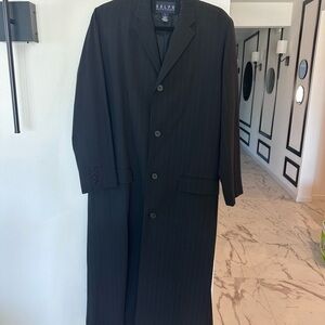 Ralph Lauren Charcoal Pinstripe Women’s  long blazer…beautiful.